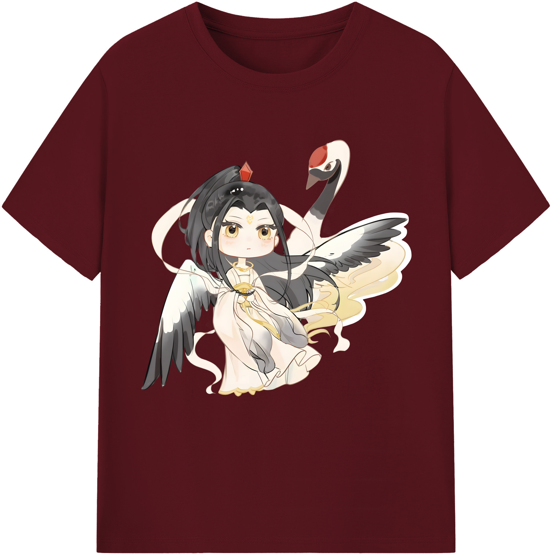 （画像用） Ne Zha 2 ナタ 魔童の大暴れ 綿100％半袖Tシャツ（フロントプリント）